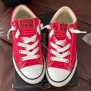 Red Converse All Star Kids Size 3